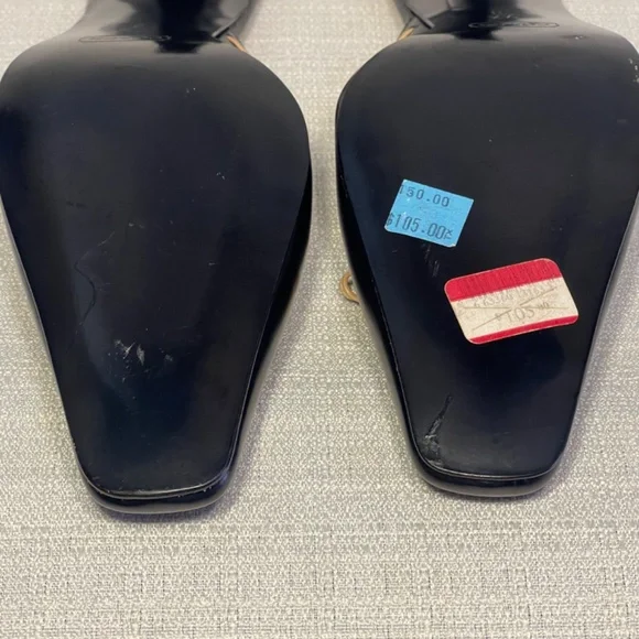 Coach kitten heels Black and Tan Women's Shoes Y2K - Picture 6 of 8